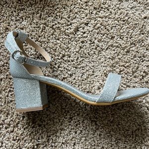 Silver Chunky Heels